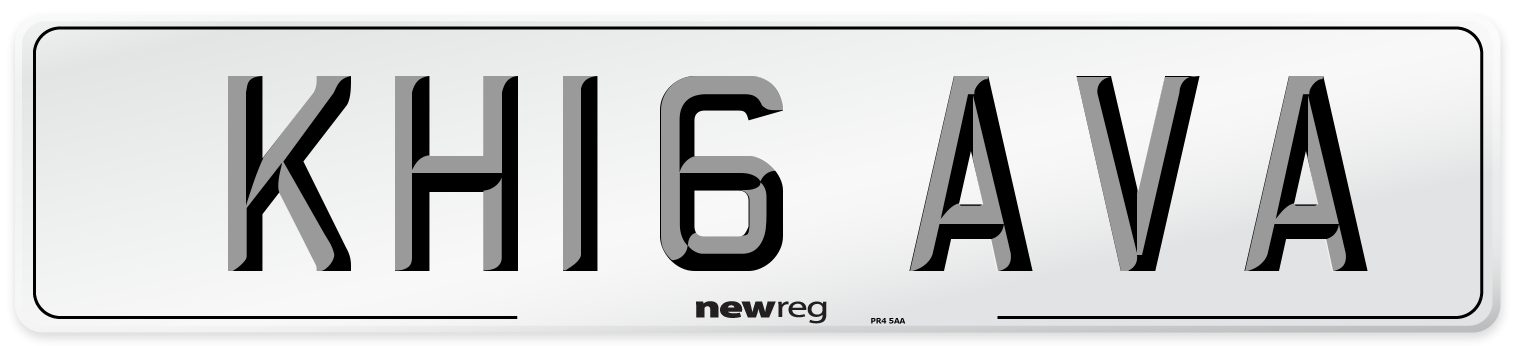 KH16 AVA Number Plate from New Reg